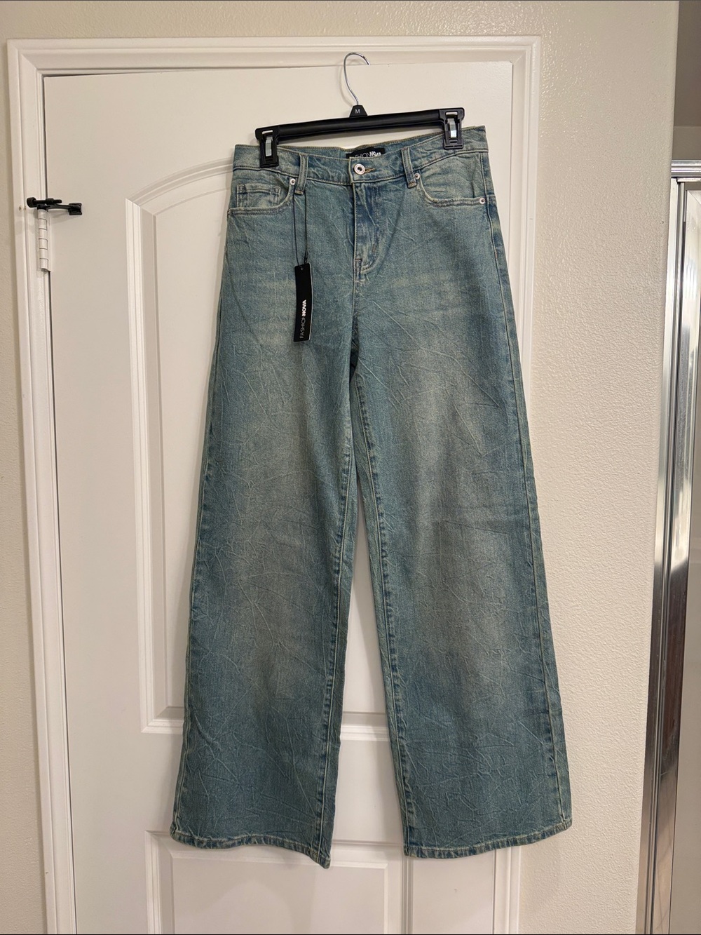 Fashion Nova Vintage Blue Baggy Jeans